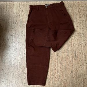 Everlane Utility Barrel Pant in Rosewood sz 14